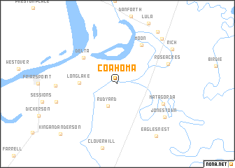 map of Coahoma