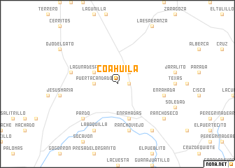 map of Coahuila