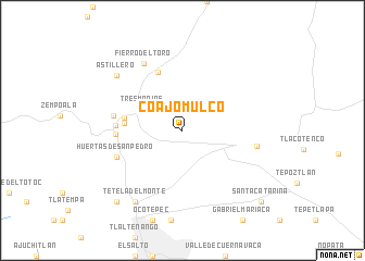 map of Coajomulco