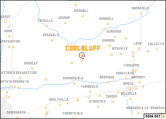 map of Coal Bluff