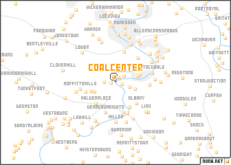 map of Coal Center