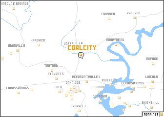 map of Coal City