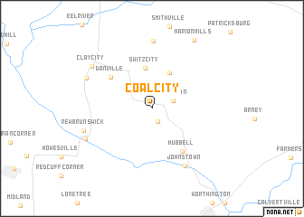 map of Coal City