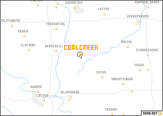 map of Coal Creek