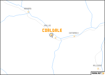 map of Coaldale