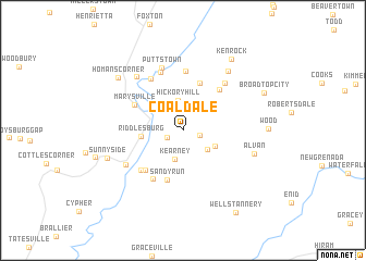 map of Coaldale