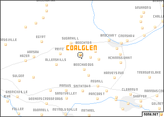 map of Coal Glen