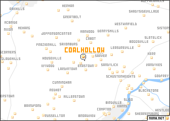 map of Coal Hollow