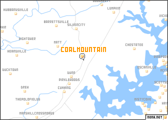 map of Coal Mountain