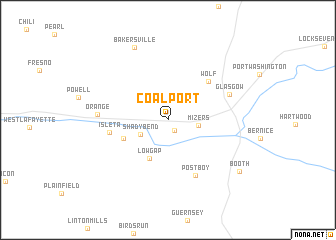 map of Coalport