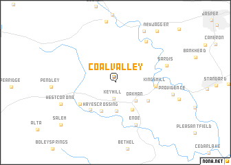 map of Coal Valley
