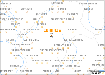 map of Coaraze