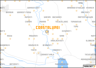 map of Coasta Lupei