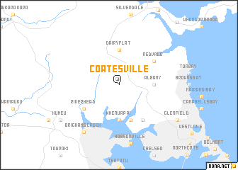 map of Coatesville