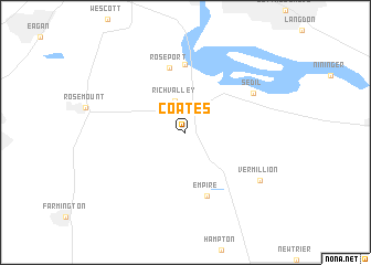 map of Coates