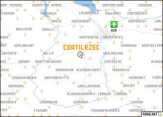 map of Coatilézec