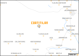 map of Coatitilán