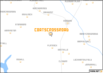 map of Coats Crossroad