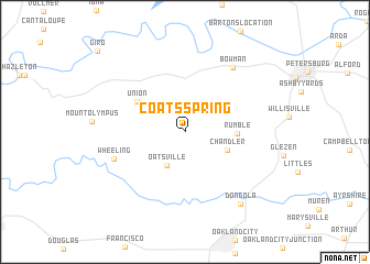 map of Coats Spring