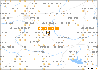 map of Coazeuzen