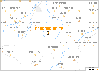 map of Çobanhamidiye