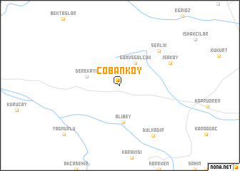 map of Çobanköy