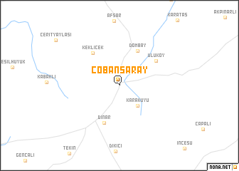 map of Çobansaray