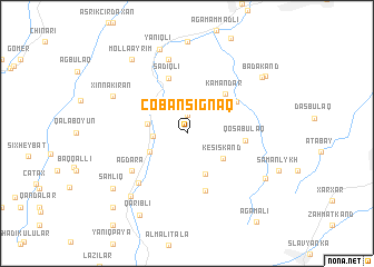 map of Çobansığnaq