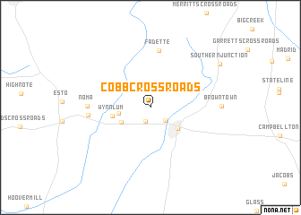 map of Cobb Cross Roads