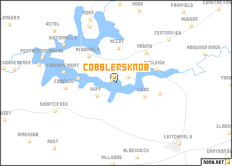 map of Cobblers Knob