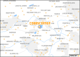 map of Cobbs Corner