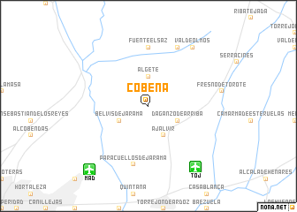 map of Cobeña