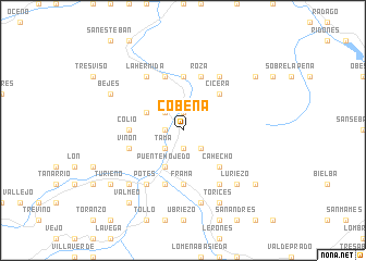 map of Cobeña