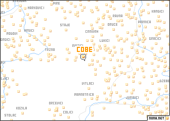 map of Čobe