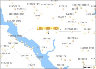 map of Cobham Park