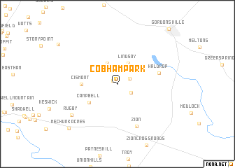 map of Cobham Park