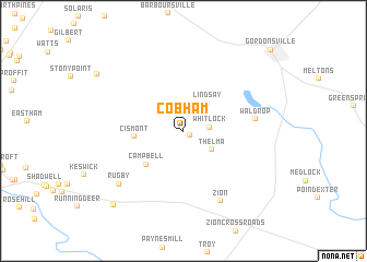 map of Cobham