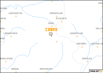 map of Cobre