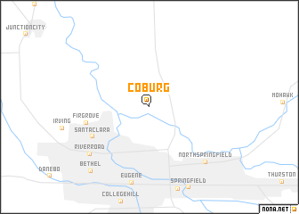 map of Coburg
