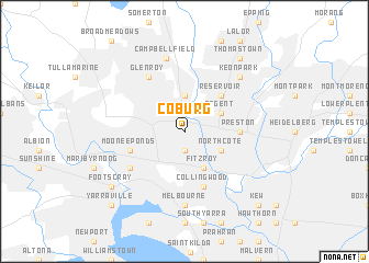 Locmap COBURG 144.7986667X 37.87X145.1346667X 37.63 