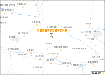 map of Cobusca Veche