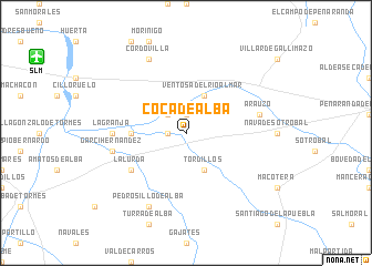 map of Coca de Alba