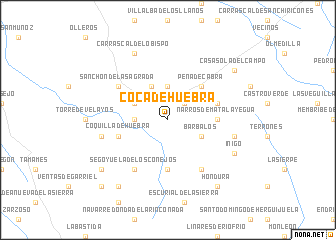 map of Coca de Huebra