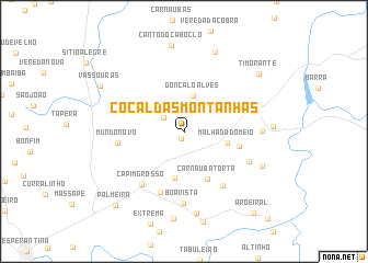 map of Cocal das Montanhas