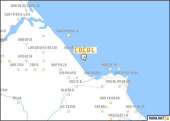 map of Cocal