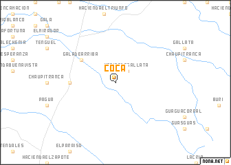 map of Coca