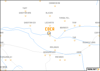 map of Coca