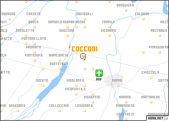 map of Cocconi