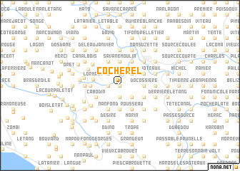 map of Cocherel