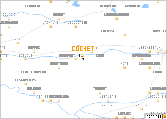 map of Cochet